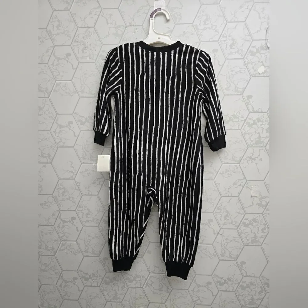 Nwt Nightmare Before Christmas Toddler Boys Jack Skellington 2pc Sleeper &Hat PJ
